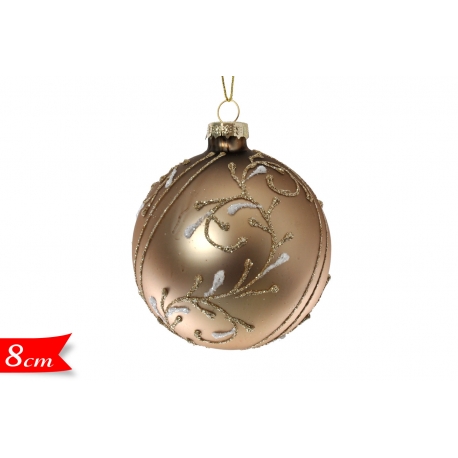 PENDAGLIO PALLA VETRO 8CM