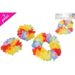 *SET 2 BRACCIALI + CORONA HAWAIANA