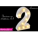 DECORAZIONE LUMINOSA NUMERO "2"