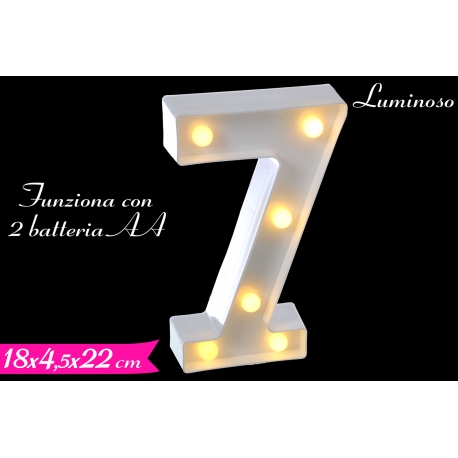 DECORAZIONE LUMINOSA NUMERO "7"