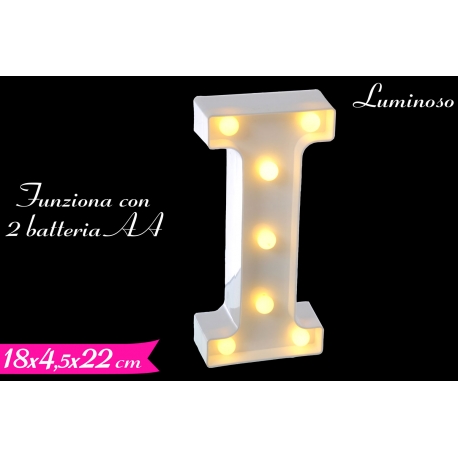 DECORAZIONE LUMINOSA LETTERA "I"