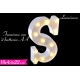 DECORAZIONE LUMINOSA LETTERA "S"