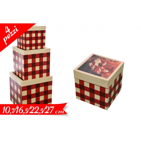 SET 4 SCATOLE PIEGHEVOLI