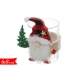 PORTACANDELA BABBO NATALE ASS.
