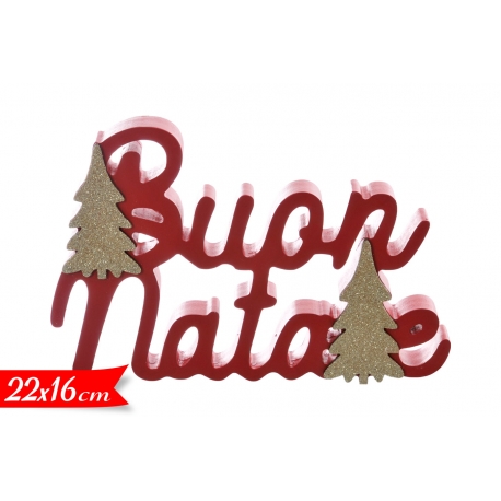 SCRITTA DECORATIVA "BUON NATALE"