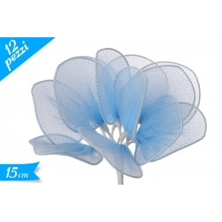 FIORE DECORATIVO 12PZ CELESTE